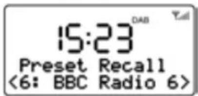 15:23 DAB Volání Vyvolání předvolby <6: BBC Radio 6>