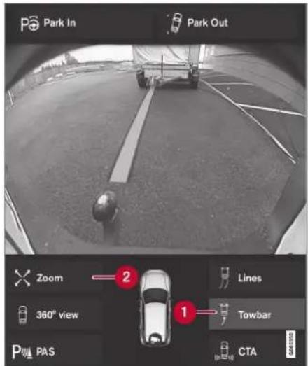 Park In Park Out Zoom 360° view PAS Lines Towbar CTA