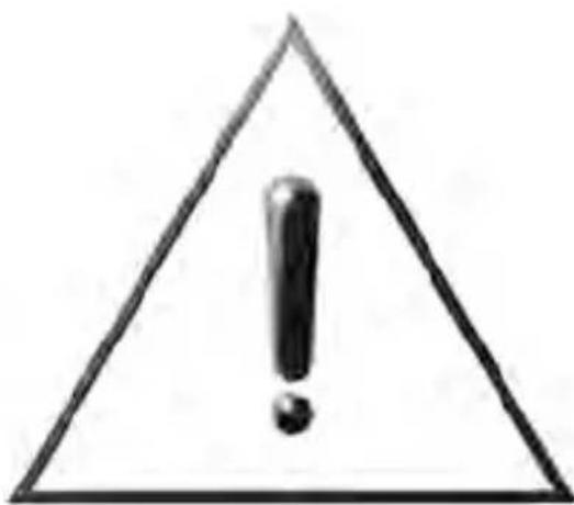Warning symbol image with exclamation mark inside a triangle