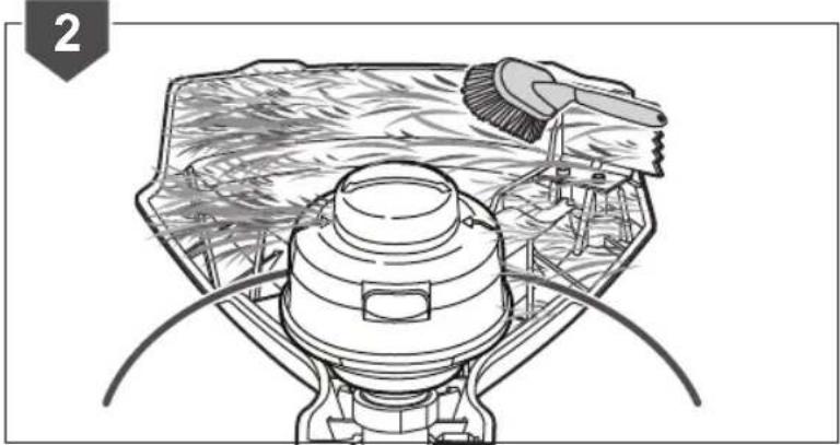 RYOBI RLT254SDSO - CLEANING THE PRODUCT - 2