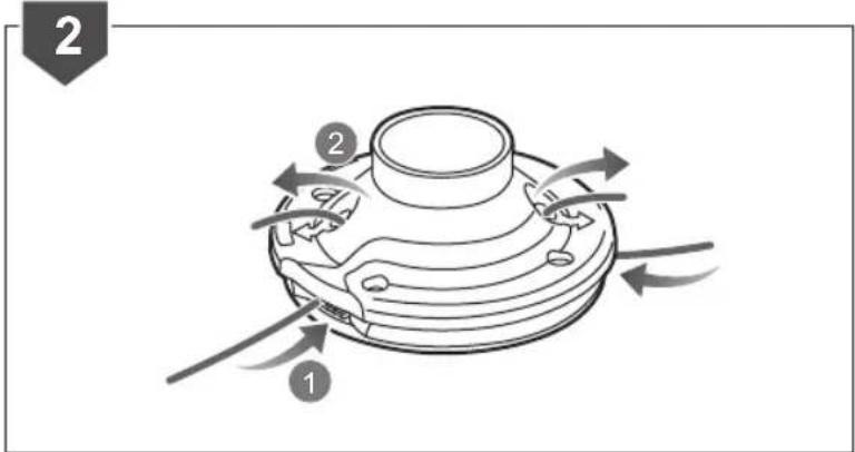 Diagram of a mechanical component with numbered parts and directional arrows indicating motion or flow.
