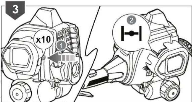 3 x10 ① ②