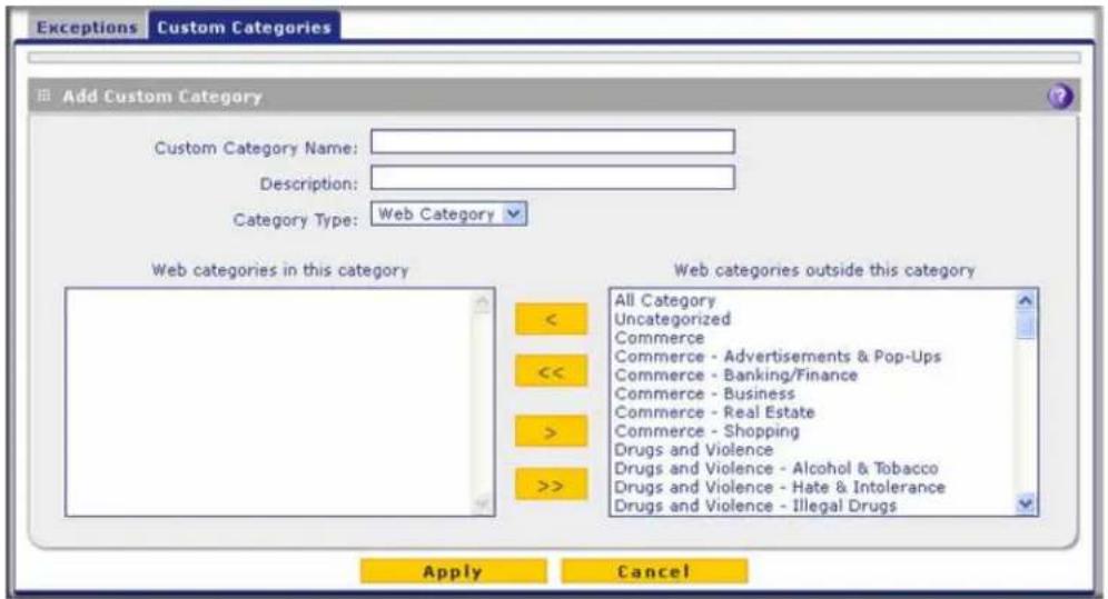 Exceptions Custom Categories Add Custom Category Custom Category Name: Description: Category Type: Web Category Web categories in this category < << > >> Web categories outside this category All Category Uncategorized Commerce Commerce - Advertisements & Pop-Ups Commerce - Banking/Finance Commerce - Business Commerce - Real Estate Commerce - Shopping Drugs and Violence Drugs and Violence - Alcohol & Tobacco Drugs and Violence - Hate & Intolerance Drugs and Violence - Illegal Drugs Apply Cancel
