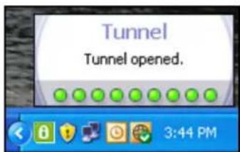 Tunnel Tunnel opened. 3:44 PM