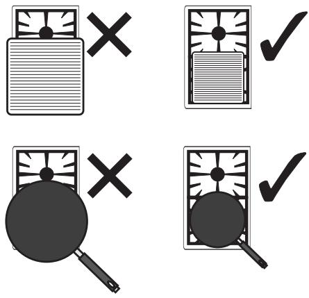 SMEG SR775PX - Conseils pratiques pour l'utilisation de la table de cuisson - 3