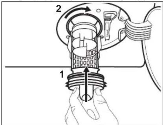 ELECTROLUX EW9W161BC - Ακολουθήστε την παρακάτω διαδικασία για να καθαρίσετε την αντλία: - 7