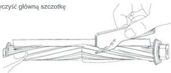 pczyść główną szczotkę