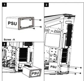 1 PSU Screw - A 2 PSU 3 PSU