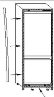CANDY CFBD 2454/N - INVERSER LE SENS D'OUVERTURE DES PORTES - 11