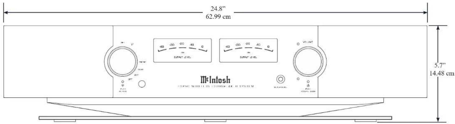 24.8" 62.99 cm 5.7" 14.48 cm McIntosh WIRE WIRE Litter DIOUSE AK II SYSTEM WIRE Litter WIRE Litter MIP