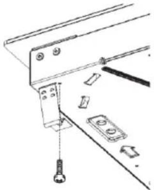 Technical line drawing of a mechanical assembly with no visible text or symbols