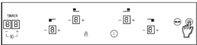 TIMER 8 8 - L ⑧ - 8 + - 8 + - 8 + - 8 + ①