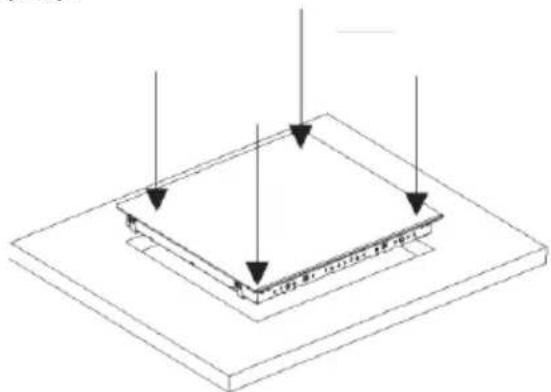 Isometric diagram of a layered structure with arrows indicating direction (no text or symbols).
