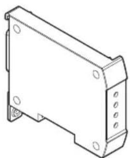 Technical line drawing of a mechanical housing component (no text or symbols)