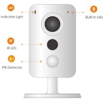 Indicator Light IR LED PIR Detector Built-in Mic