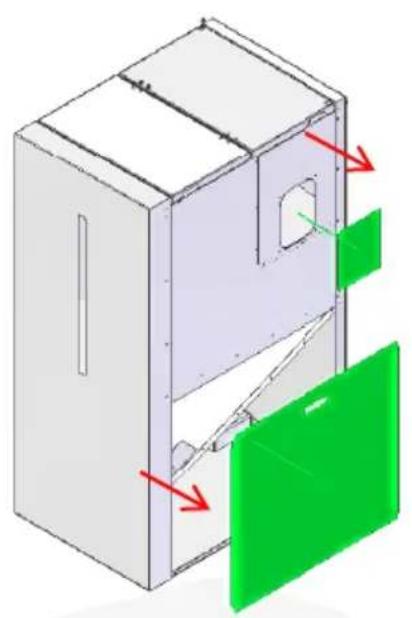 Baxi CBP Matic 24 - Instalação do silo à esquerda da caldeira - 2