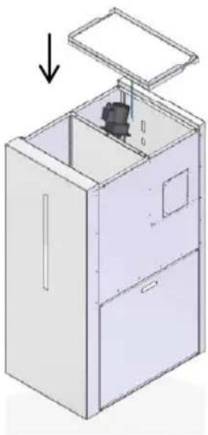Baxi CBP Matic 24 - Installing the storage unit on the right side of the boiler - 24