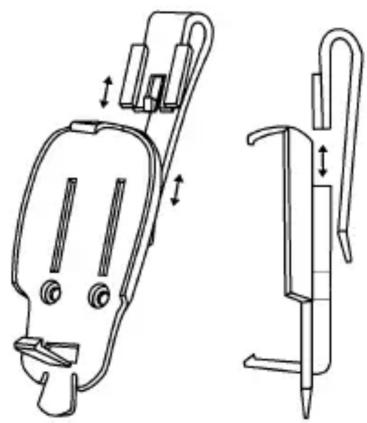 DSC WS4938 - Belt Clip Assembly and Mounting - 1