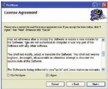 License Agreement Please take a moment to read the license agreement now. If you accept the terms below, click "A Agree", then "Next". Otherwise click "Cancel" may not otherwise alter or modify the Software or create a new installer for the Software. You are not authorised to integrate or use any part of the Software with any other software. You shall not modify, adapt or translate the Software. You shall not reverse engineer, decompile, disassemble or otherwise attempt to discover the source code of the Software. The Software is being delivered to you "as is" and Lines makes no warranty Do not agree Agree Cancel < Back Next >
