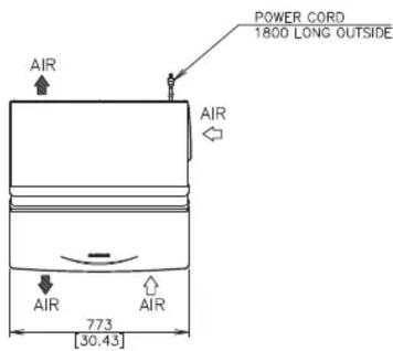 AIR POWER CORD 1800 LONG OUTSIDE AIR AIR AIR 773 [30.43]
