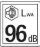 Biltema V2-OL100 - Advarselssymboler på maskinen - 7