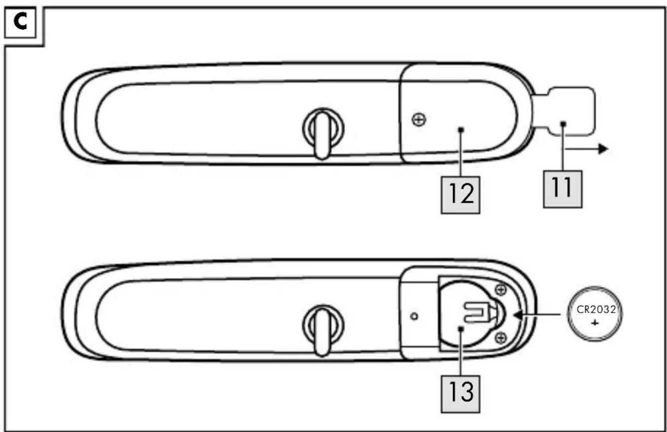 C 12 11 13 CR2032