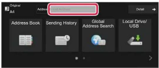 Original A4 Address Book Sending History Global Address Search Local Drive/ USB
