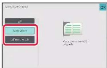 Dialog with options: Move Now Original, Save Now, Difference Now, and text 'Place the same width: original:'.