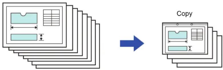 graph LR A["Document with grid layout"] --> B["Copy"] style A fill:#f9f,stroke:#333 style B fill:#bbf,stroke:#333