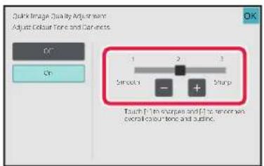 Quick Image Quality Adjustment: Adjust Colour Tone and Car-Enches. On. 1, 2, 3. Smooth - + Sharp. Touch 1 to 2 sharpes and 3 to 4 sharperes control colour tone and audio.