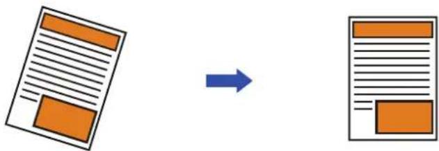 graph LR A["Document with header"] --> B["Output with arrow"]