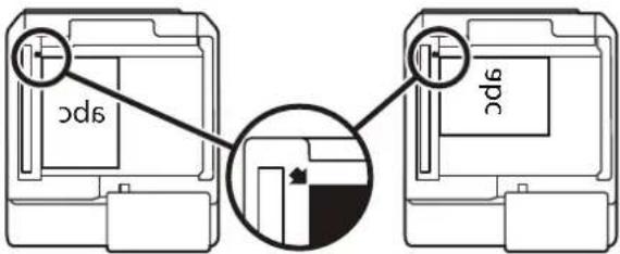 SHARP BP-70C55 - Orientation of placed original - 1