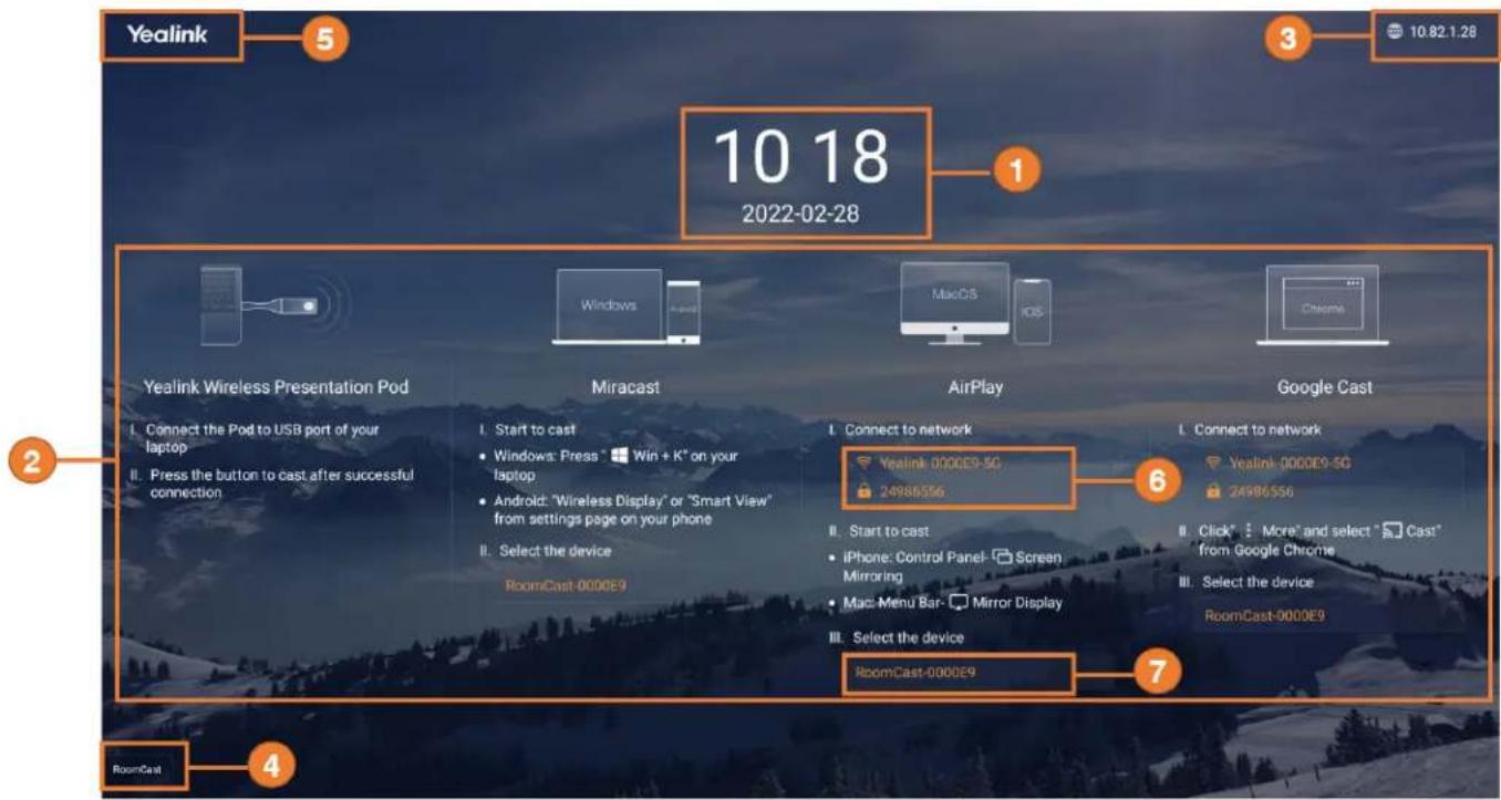 Yealink 5 10.18 2022-02-28 3 10.82.1.28 Yealink Wireless Presentation Pod Miracast AirPlay Google Cast I. Connect the Pod to USB port of your laptop II. Press the button to cast after successful connection I. Start to cast • Windows: Press " Win + K" on your laptop • Android: "Wireless Display" or "…