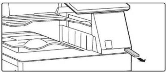 Technical line drawing of a mechanical assembly with no visible text or symbols