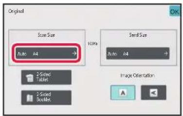 Original Scan Size Auto 44 100% Send Size Auto 44 2 Selected Tablet 2 Selected Booklet Image Orientation
