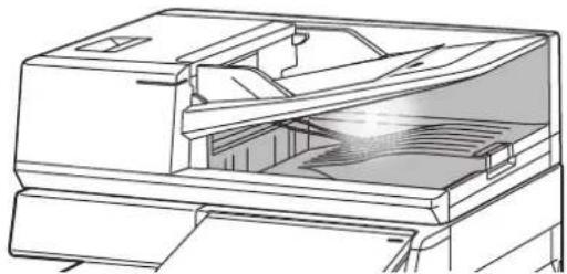 Technical line drawing of a mechanical device with internal components and heat dissipation (no text or symbols)