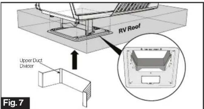 RV Roof Upper Duct Divider Fig. 7