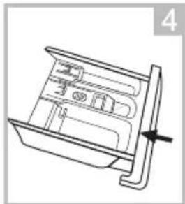 NEVIR NVR-4722-7K 1200B - Limpiar el dispensador de detergente - 4