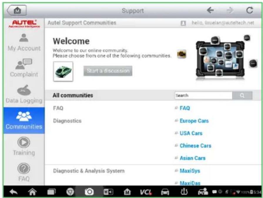 AUTEL® Autel Support Communities hello, lixuelan@auteltech.net Welcome Welcome to our online community. Please choose from one of the following communities. Start a discussion All communities Search FAQ FAQ Diagnostics Europe Cars USA Cars Chinese Cars Asian Cars Diagnostic & Analysis System MaxiSys MaxiDas