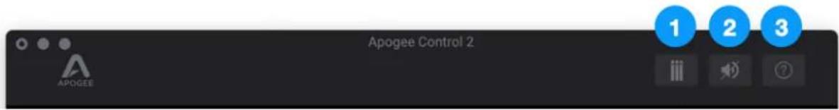 Apogee Control 2 APOGEE 1 2 3