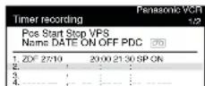 PANASONIC NV-FJ620ECYK - Example: - 9