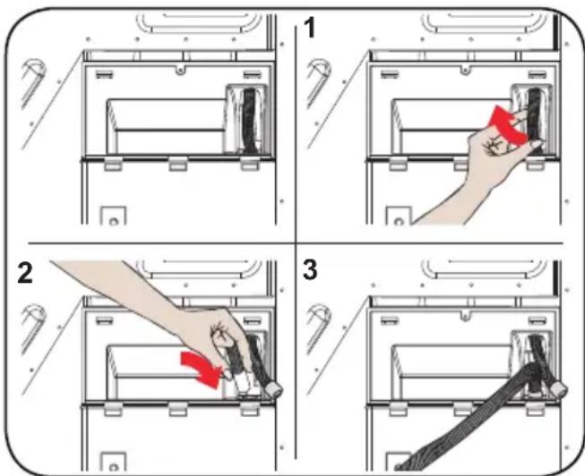 SHARP KD-HHH9S8GW3-PL - Connecting the Water Discharge Hose - 1
