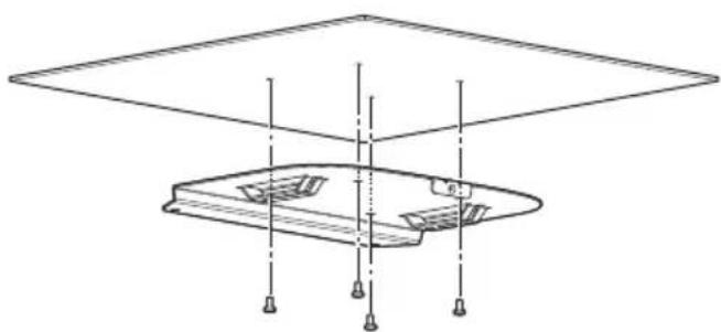 Technical line drawing of a structural support system with no text or symbols.