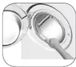 BEKO WUE6511XSS - Очищення дверцят і барабана - 2