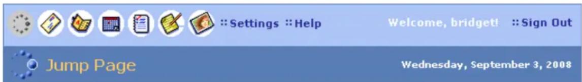 Settings :: Help Welcome, bridget! :: Sign Out Jump Page Wednesday, September 3, 2008
