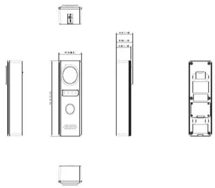 Technical line drawings of various electronic devices and components (no text or symbols)