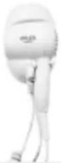White handheld device with a curved cable and attached cable (no visible text or symbols).