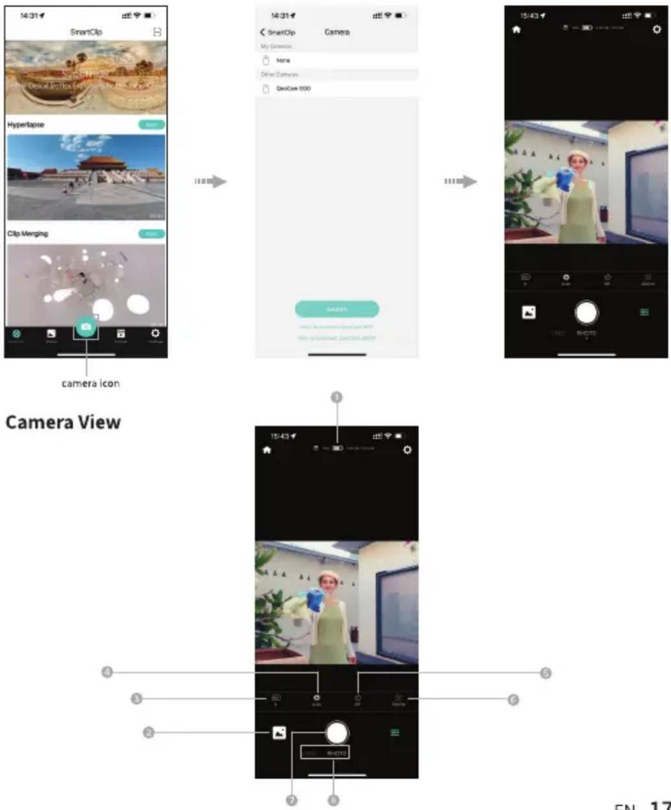 KanDao QooCam EGO - Connect the QooCam App with the Camera - 1