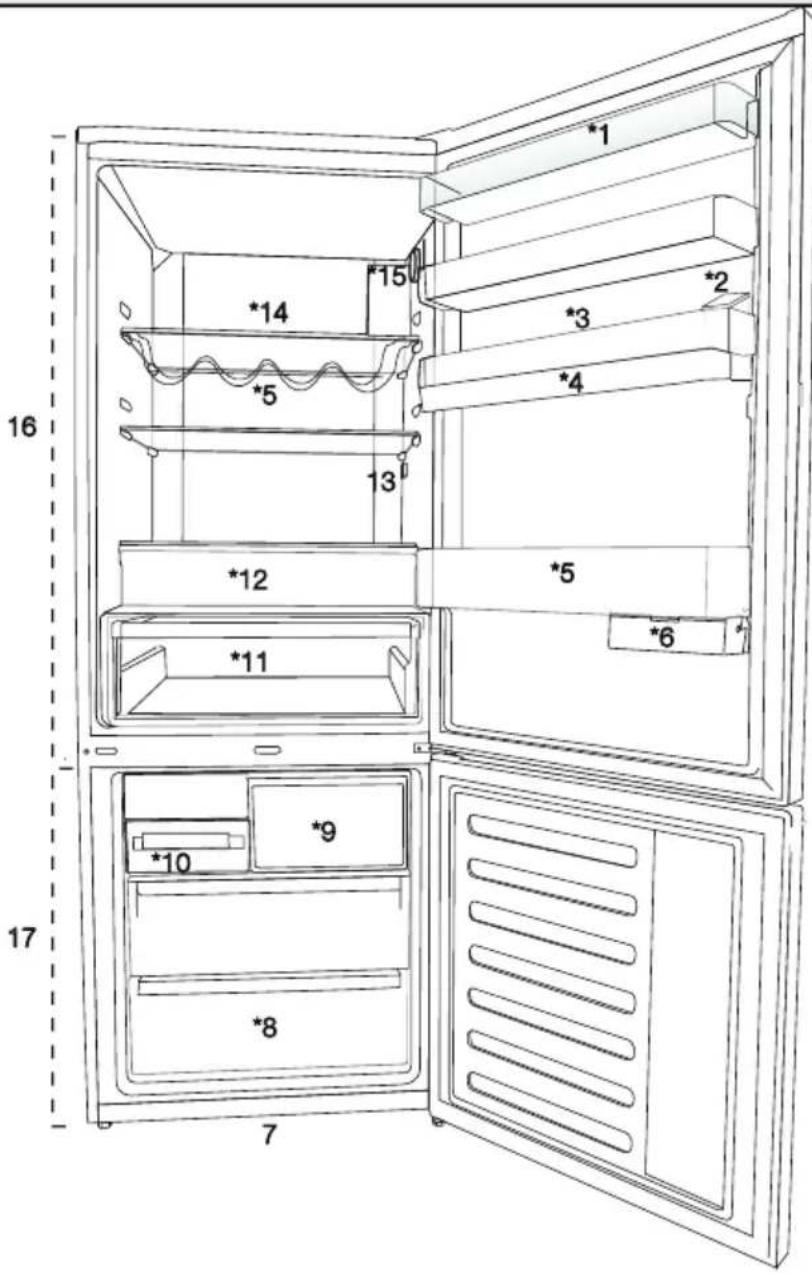 BEKO RCNE560E60ZGBHN - Familiarizarse con el electrodoméstico - 1