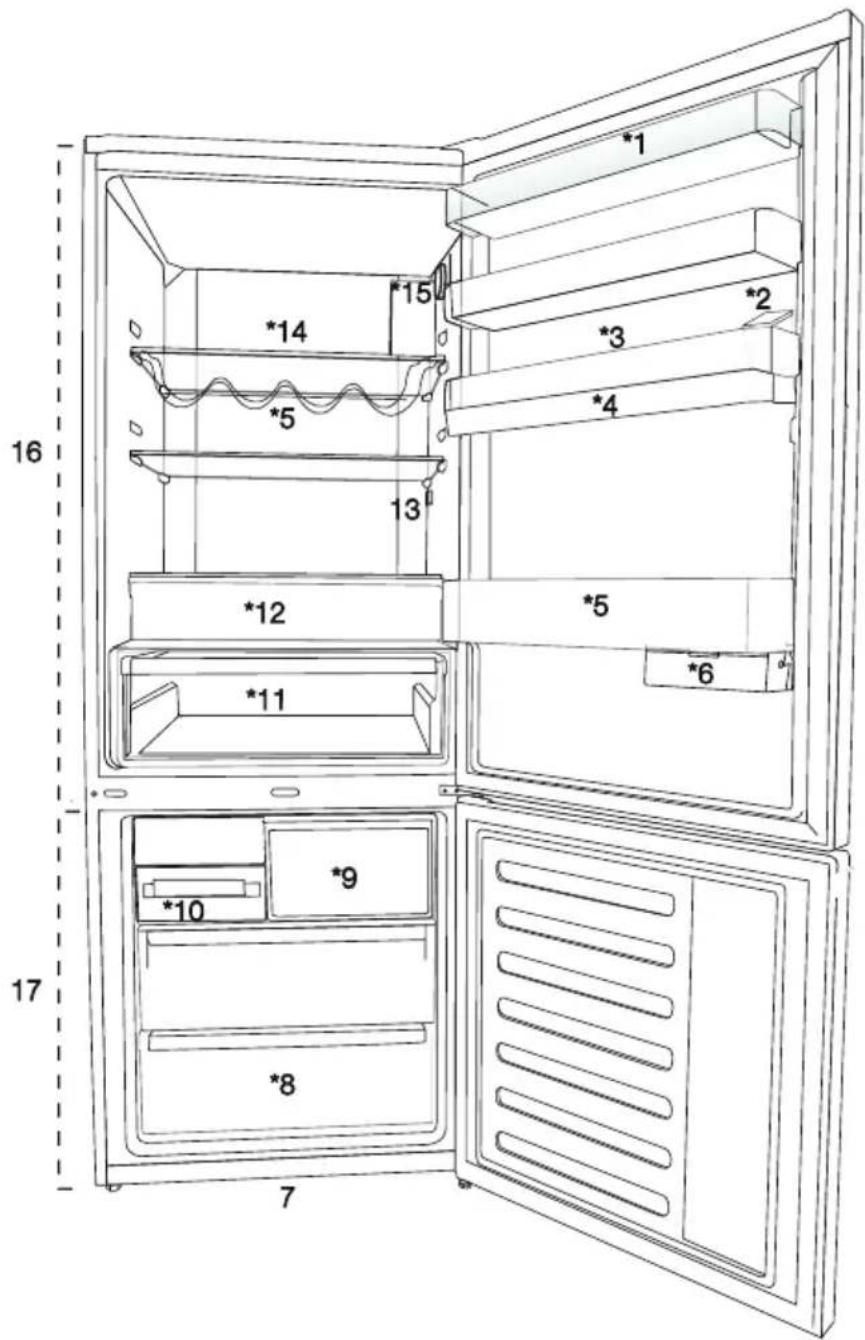 BEKO RCNE560E60ZGBHN - Frigorifero - 1